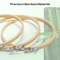 6 Pieces 8 Inch Embroidery Hoop with Metal Screw, Round Embroidery Hoops Set
